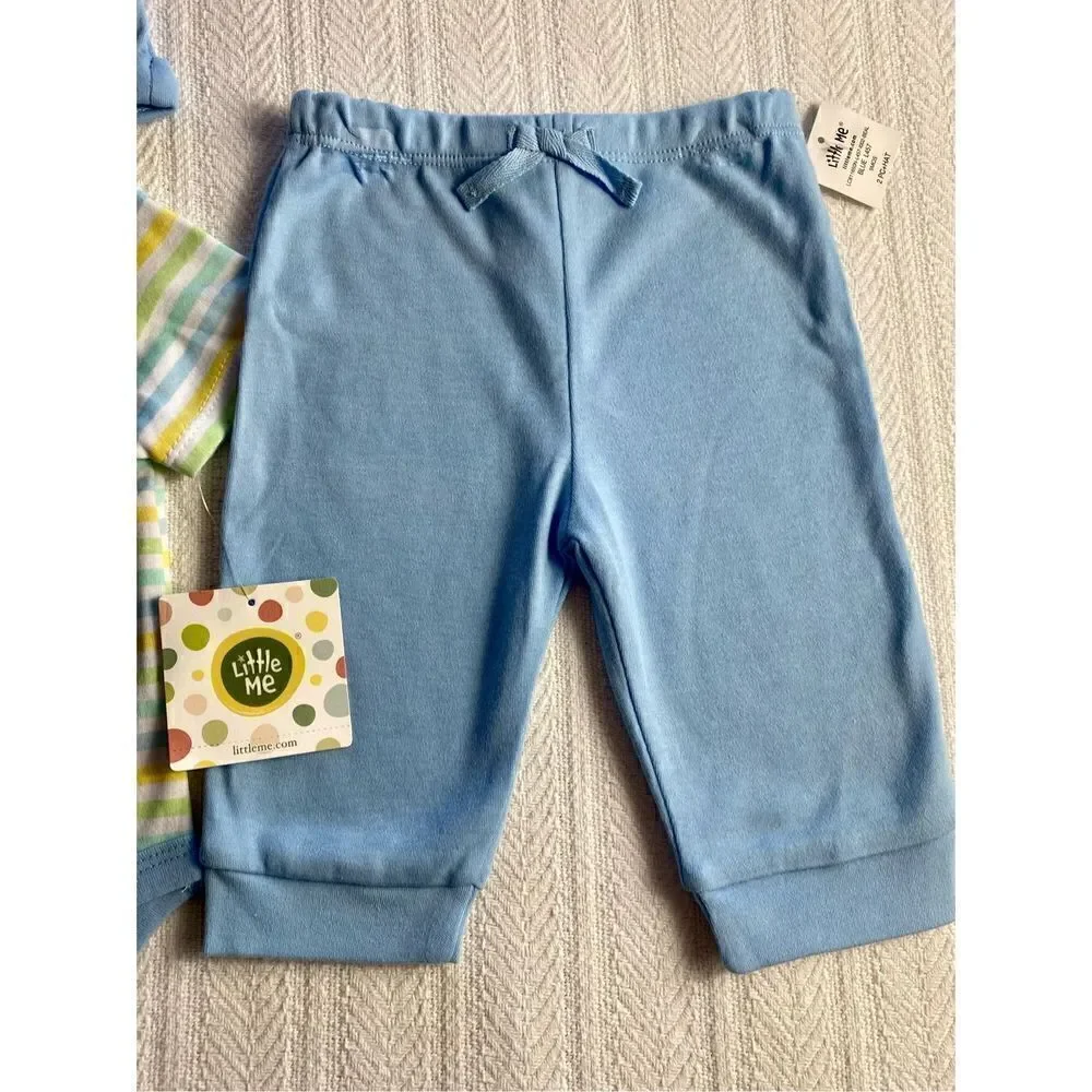 LITTLE ME BOYS 9M “My First Easter” 2 Piece Pant Set with matching hat